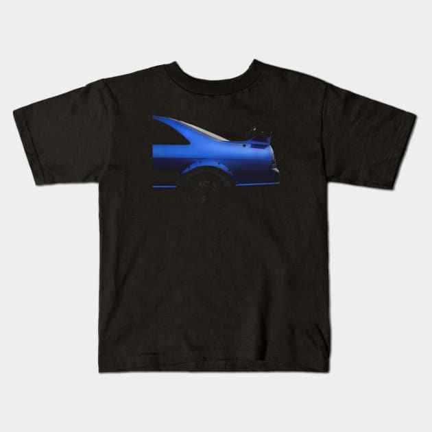 Nissan Skyline R33 - low key detail Kids T-Shirt by mal_photography